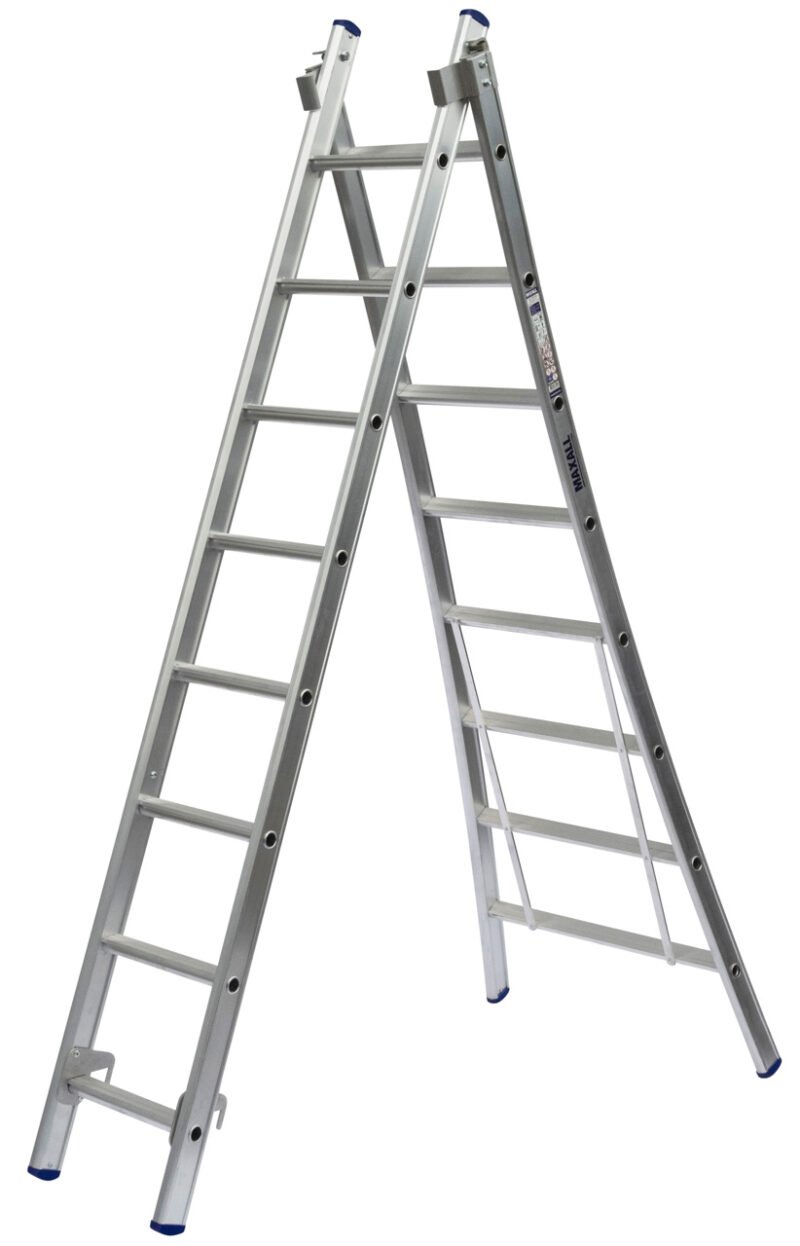 Maxall- Reformladder 2-delig met uitgebogen bomen