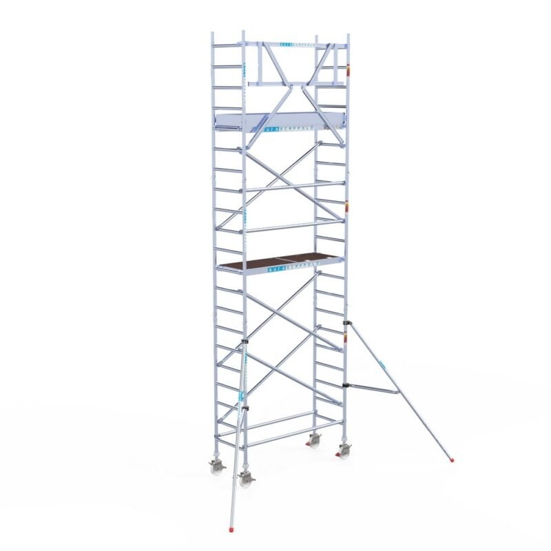 Euroscaffold - Rolsteiger Pro 75x190 7,2m werkhoogte carbon vloer tegen de gevel