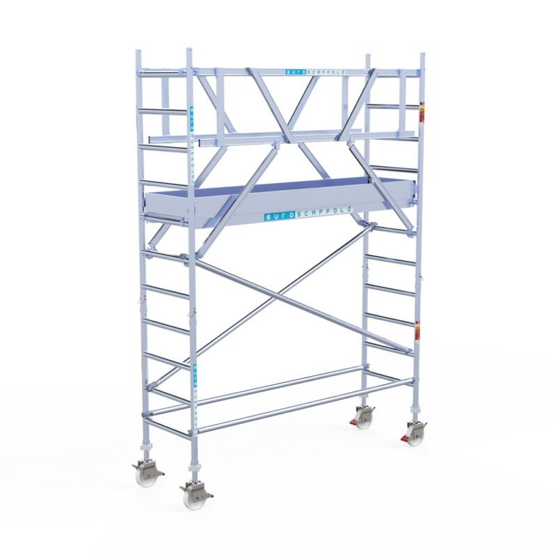 Euroscaffold - Rolsteiger Pro 75x250 4,2m werkhoogte carbon vloer vrijstaand