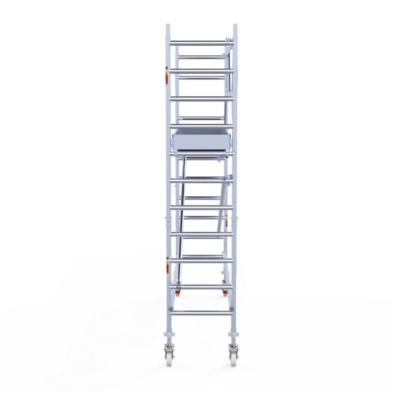 Euroscaffold - Rolsteiger Pro 75x305 4,2m werkhoogte carbon vloer tegen de gevel - Afbeelding 3