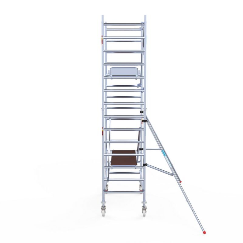 Euroscaffold - Rolsteiger Pro 90x190 5,2m werkhoogte carbon vloer tegen de gevel - Afbeelding 2